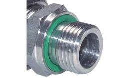 Straight screw-in compression fittings with elastomer seal (metric)