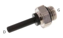IPS - Steel screw-in coupling with O-ring - dimensions