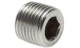 Plug with hexagon socket and conical thread stainless steel