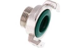 Claw couplings for water with stainless steel external thread