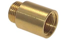 Brass wire extension with internal hex. Brass
