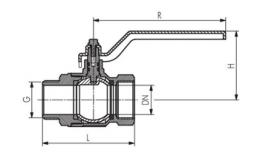 Ball valves 2-part short shape
