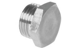 Plug with hexagon socket and BSPT thread stainless steel