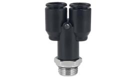 Raccord Y Push-in avec filetage mâle de la gamme Top-Line