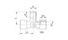 Dimensions de la pièce en T (intérieur / extérieur / intérieur)