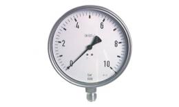 Pressure gauge vertical Ø 160 mm, chemical version, class 1.0