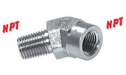 45 ° screw-in knee with NPT thread