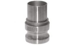 Fast coupling plug with hose pillar type A, and 14420-7 (DIN 2828), stainless steel