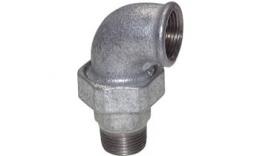 Three-part knee with inner and outer thread-conical sealing 98-UA12