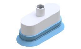 Oval suction cup, 300x140 mm, Rubber