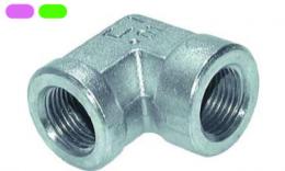 90 knee with BSPT wire, galvanized steel RVS