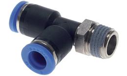 L push-in inschroefkoppeling met conische draad