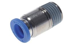 Straight push in fitting conical thread, hexagon socket