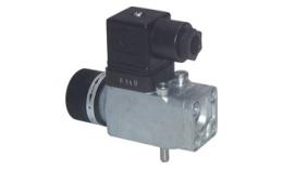 Pressure switch - comfortably adjustable, up to 320 bar with flange connection