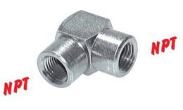 90 ° elbow with NPT thread Galvanized steel