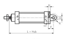 Rear hinge female for ball joint drawing