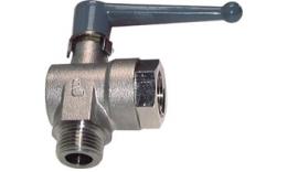 Knee-screw ball valves up to 20 bar Inside-Outside