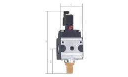 Válvulas solenoides 3/2 vías con accionamiento manual de emergencia, hasta 14000 l/min Válvulas solenoides 3/2 vías con accionamiento manual de emergencia, hasta 14000 l/min