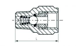 mini check valves-nickel-plated-brass-pn-10 drawing