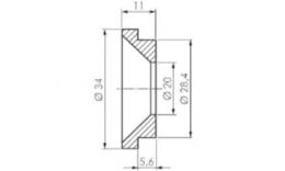 Seals for claw couplings compressed air - drawing