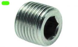 Plug with inner side side and conical 40 bar - stainless steel