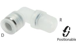 L-screw-in coupling Push-in, PP