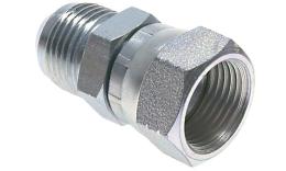 Galvanized steel - Gradient nipple with JIC-thread-G-thread