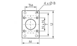 Flange mounting drawing