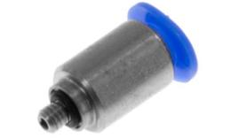 Acoplamento roscado push-in reto, 4mm, M3, O-ring, mini Acoplamento roscado push-in reto, 4mm, M3, O-ring, mini