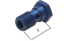 Banjo bolt male thread hollow screw single - Aluminum
