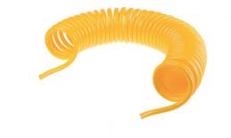 PU air hose spiral - yellow