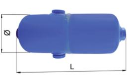 Painted Compressed Air Receiver - 0.5 - 7 - 12 drawing