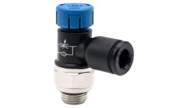 Speed control valve with lock Speed control valve with lock