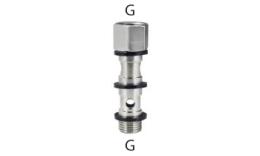 Banjo bolt double, female and male thread, MSV - size