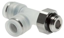 LE inschroefkoppelingen push-in, cilindrisch schroefdraad, PP