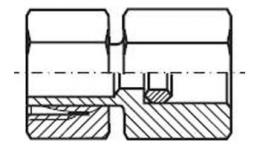 Tekening manometerkoppeling