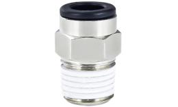 Top line straight screw-on fitting with tapered thread