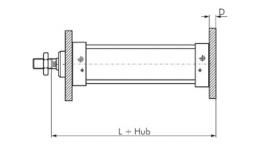 Flange mounting drawing