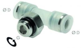 Te-screwing couplings Push-in, cylindrical thread, pp