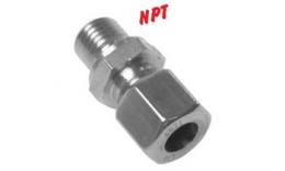 Straight screw-in compression fittings, npt thread stainless steel