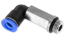 Acoplamento aparafusado push-in de joelho longo com O-ring, 6mm, G 1-8'', mini