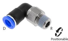 Accouplement pivotant avec roulement à billes - dimensions