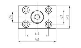 Flexo couplings with mounting wire drawing