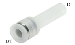 Accoppiamento push-in push-in, PP - dimensioni