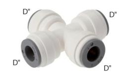 Universal joints push-in, food (inch) - dimensions Universal joints push-in, food (inch) - dimensions