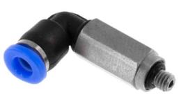 Knie-Steck-Einschraubkupplung lang mit O-Ring, 3mm, M3, mini