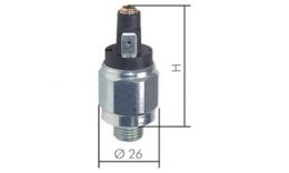 Pressure switch with flat plug, up to 350 bar Pressure switch