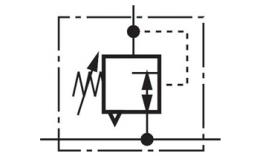 Druckregler Pneuparts Serie Schaltsymbol