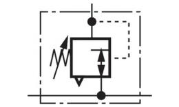 Pressure regulator Pneuparts series switching symbol