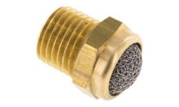 Silenciador NPT 1/4", malla de alambre, latón